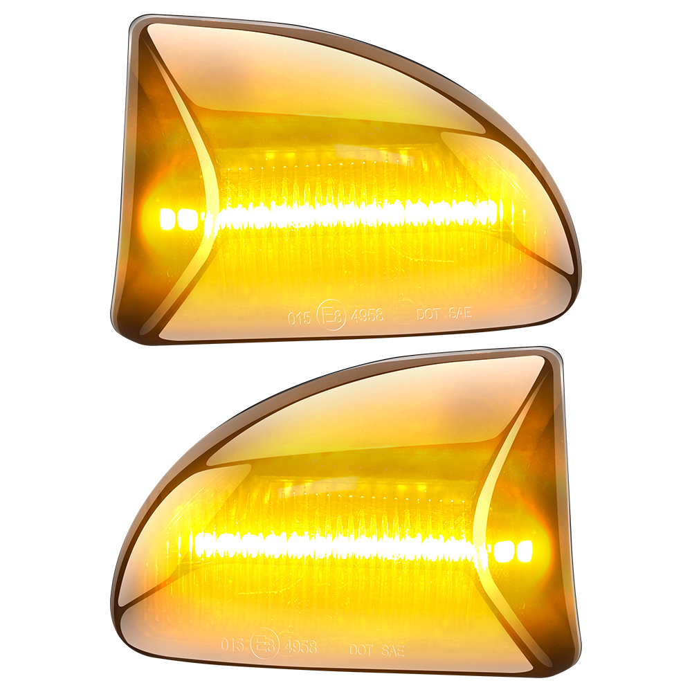 2x LED Side Marker Car Tuning For Mercedes Benz Smart Fortwo W451 Flowing Turn Signal Fender Lamp Light