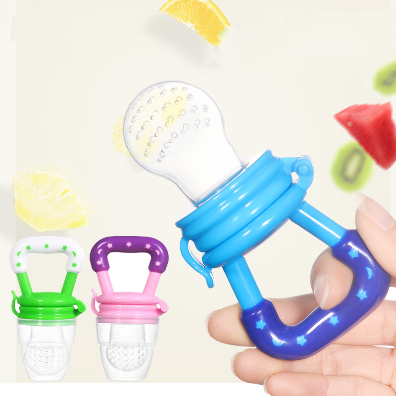 2020 Fresh Fruit Food Kids Nipple Feeding Safe Milk Feeder Baby Pacifier Bottles Teat Fresh Fruit Nibbler Safety baby products