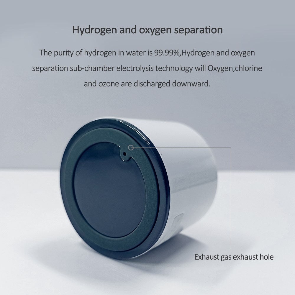 Anti-aging ORP Max -600mV Mini Portable Hydrogen Water Generator SPE/PEM Dual Chamber 3 in 1 Uses Hydrogen Water Bottle Inhaler