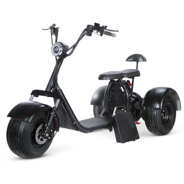 Three-Wheeled Electric Motorcycle Tricycle Wide Tire Lithium Battery Front and Rear Shock Absorption Lithium Battery Removable