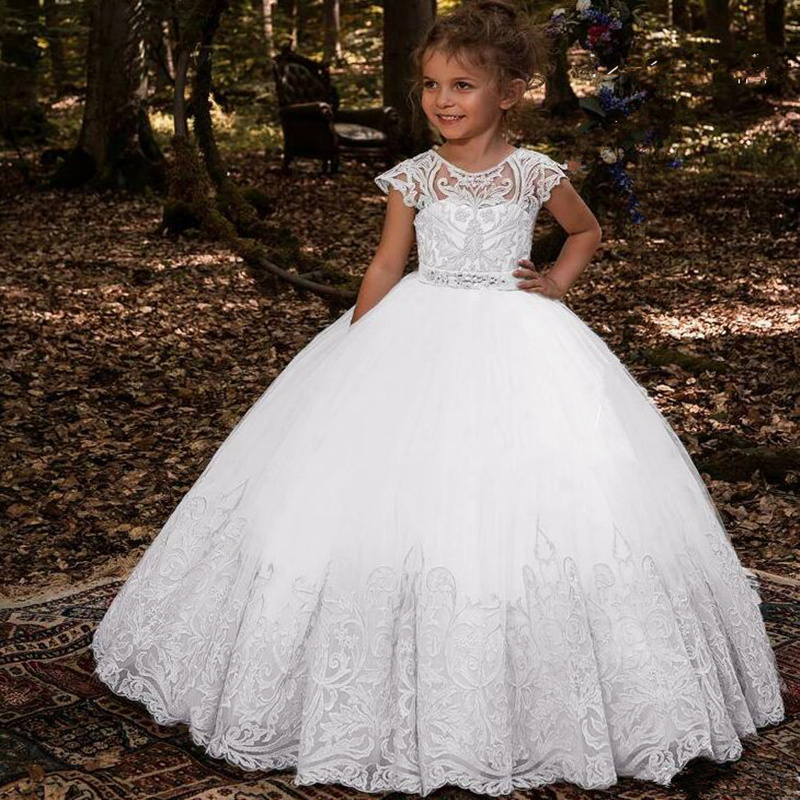 Flower Girls Dresses For Girls First Communion Dresses Communion Party Prom Princess Pageant