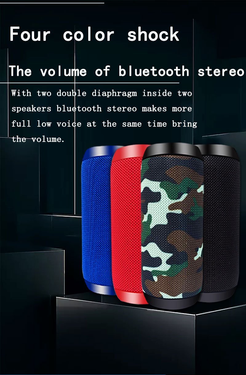 20W Portable Bluetooth Speaker Wireless Bass Column Waterproof Outdoor USB Speakers AUX Subwoofer Loudspeaker FM Radio Boom Box