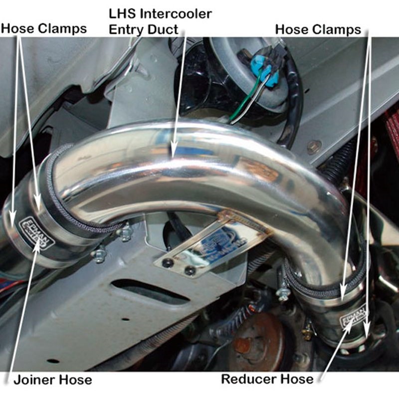 Universal 2 inch 51mm Turbo Intercooler Aluminum Pipe Silicone Hose Kit Black Length:450mm For BMW e90 EP-LGTJ51-450