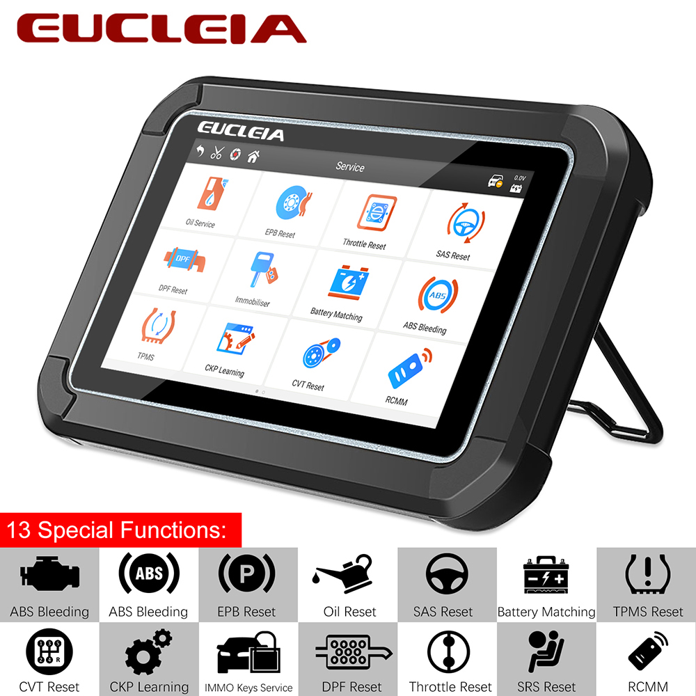 OBD2 Scanner Diagnostic Tool Throttle Reset Oil Service Reset EPB CVT Auto Car Scanner Car Coding Programming Tool EUCLEIA S7C