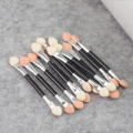 12 pcs Sponge Eye Shadow Applicator Tools Double-ended Disposable Eyeshadow Applicator Brushes Cosmetic Tools For Women Lady