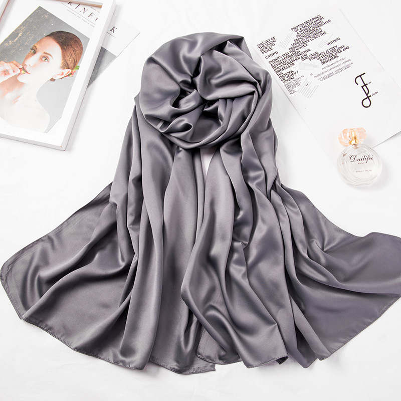 2020 New satin hijab scarf for women Malaysia silk headscarf muslim islamic clothing hijabs stole shawls and wraps hoofddoek