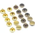 KALASO 20Pcs 12mm Double Caps Studs Rivets Set DIY Crafts Leathercraft Supplies Collision Rock Shoe Bag Belt Accessories