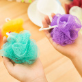 Body Bubbles Sponge Bath Ball With Mesh Net Shape For Family Bath Massage Ball Color Body Cleaning Tool Solid D8W3