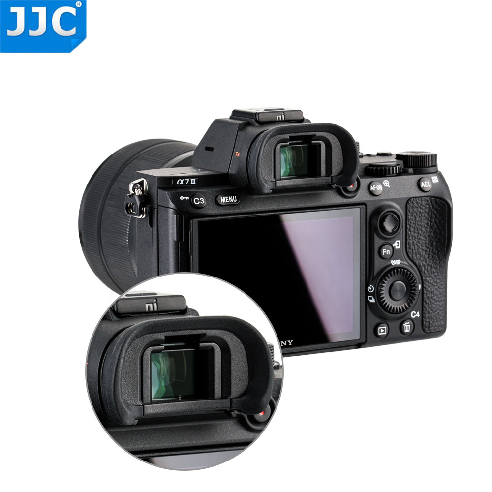 JJC Camera Eyepiece Soft Viewfinder Protector Eyecup for Sony a7 II a7 III a7R a7R II a7R III a7S a7R IV a9 II Replaces FDA-EP18