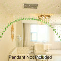 New Arrival 1m Faux Crystal Glass Rose Bead Strip Curtain Living Room Bedroom Door Wedding Decor Valance Home Decoration