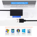 TISHRIC USB 3.0 To SATA 22Pin Hard Disk Drive Converter Adapter Cable For Laptop CD-ROM DVD Support External Optical Drive