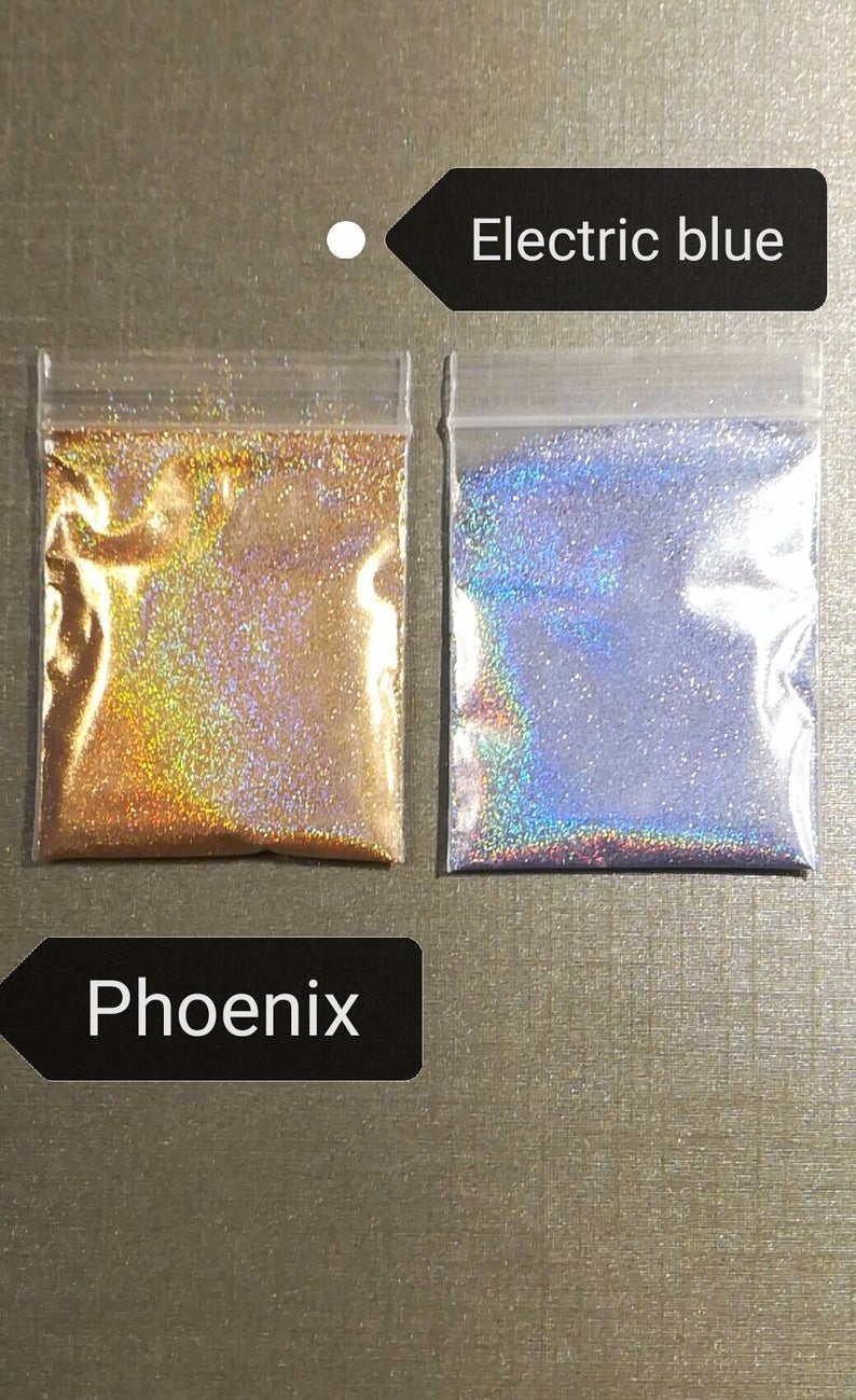 Extra Fine 1/128 5g Holographic Rainbow linear Glitter Powder Dazzling Silver/Pink/Gold Nail Holo Cosmetic Grade Glitter 0.2mm