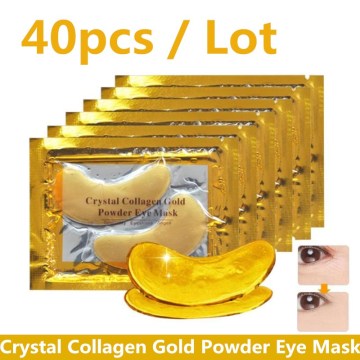 Crystal Collagen Gold Powder Eye Mask Anti-Aging Dark Circles Acne Beauty Patches For Eye Skin Care Korean Cosmetics 40Pcs