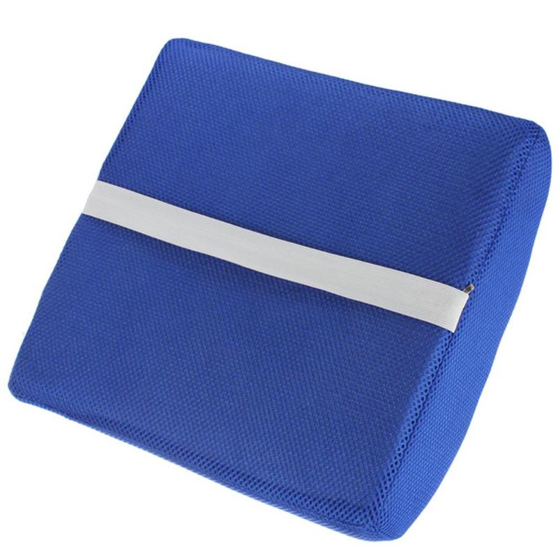 Blue Memory Foam Lumbar Back Support Cushion Pillow Auto Accessories For Chairs in the Car Seat Pillows Home Office Relieve Pain