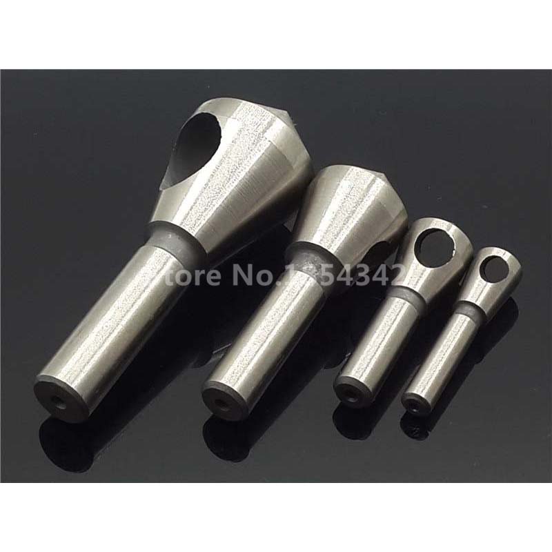 1PC 4 Sizes Titanium Countersink Deburring Drill Taper Hole Cutter Steel/Aluminum Countersunk Head Chamfering Tools 2-5-10-15-20