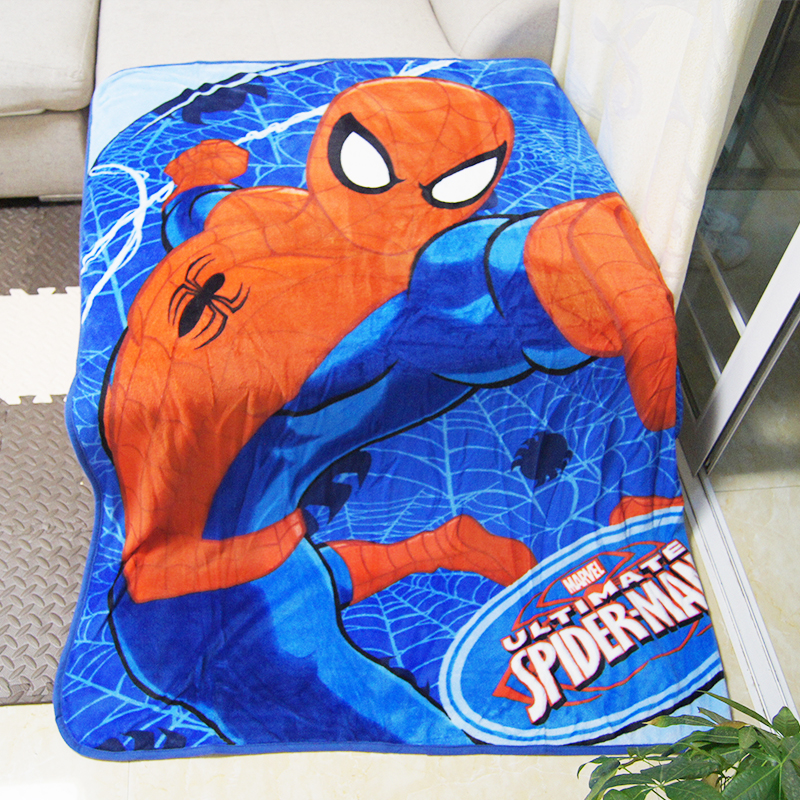 Disney Super Soft Red Spiderman Plush Throw Fleece Blanket Throw for Boys Gift BedSpread Sofa Bedroon Decor Flatsheet