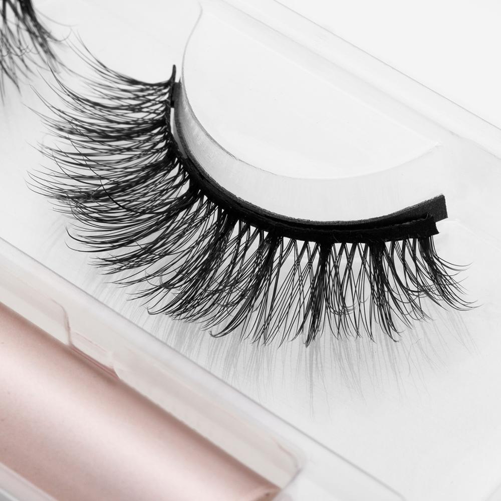 Magnetic Eyelashes 3D Mink Fake Eyelash Magnet Eyeliner Mink Fake Eyelash Waterproof Liquid Long Lasting Eyelash