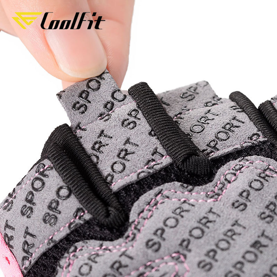 CoolFit Professional Gym Fitness Gloves Power Weight Lifting Women Men Crossfit Workout Bodybuilding Half Finger Hand Protector