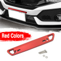 Universal 6 Colors ABS Carbon Lo Style Bumper Front Number License Plate Trim Frame Holder Decor Relocate Bracket