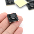 100Pcs Self-adhesive Cable Tie Base Since the glue type positioning Plastic Self Adhesive Cable Tie Mount Base Holder