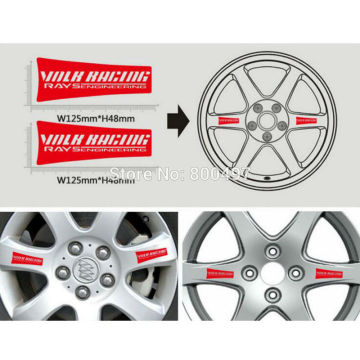 40 x Newest Funny Car Wheel Rim Decoration Sticker Series Car Accessories Decal for Volk Racing Rays Engineering