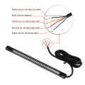 48-LED Motorcycle Light Bar Strip Flexible Tail Brake Stop Turn Signal Lights License Plate Light 3528 SMD Red Amber Color