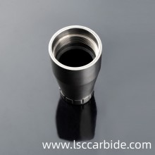 Sandblasting tungsten carbide nozzles