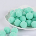 100pcs/Lot 25mm Mint Green Pompom Fur Craft DIY Soft Pom Poms Plush Balls Wedding/Furball Home Decor Sewing Supplies