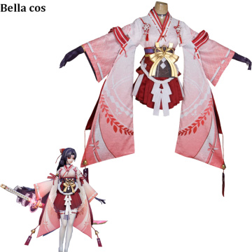 Custom size Onmyoji Demon knife girl Yoto Hime Youtouhime cosplay costume kimono dress wafuku uniform Anime clothes outfits COS