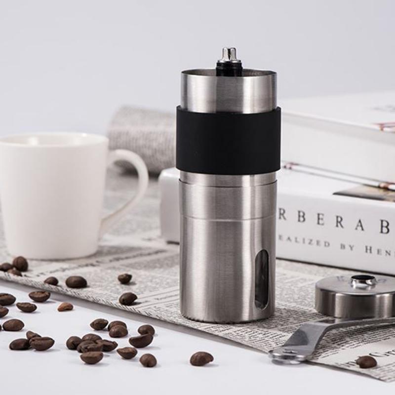 Portable Manual Coffee Grinder Stainless Steel with Ceramic Burr Bean Mill Beans Spice Grinder Just 3Minutes to Grind Quickly