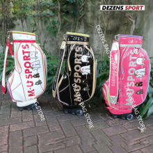 DEZENS Women's golf bag waterproof wear-resistant wheeled golf bag club bag Roller rod standard bag