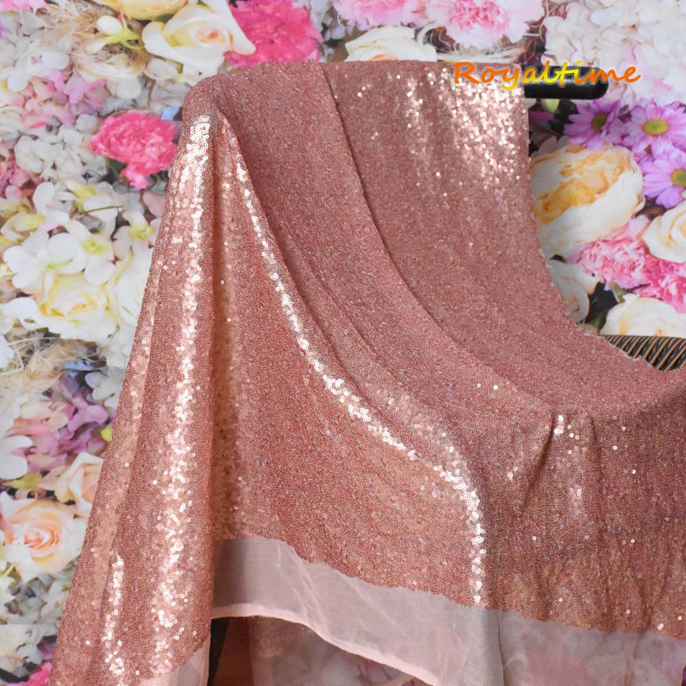 Blush Sequin Fabric 004