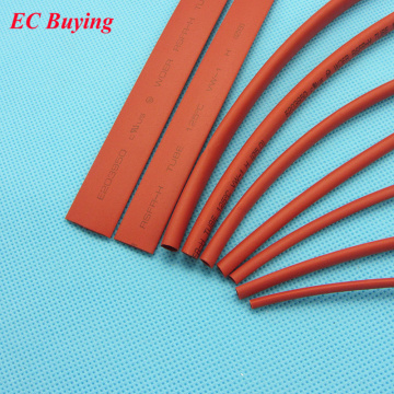 1meter/pcs Heat Shrink Tubing Tube 2:1 Black Yellow Red Transparent Color 2mm 2.5mm 3mm 3.5mm 4mm 5mm 6mm 8mm 10mm Insulation