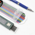 Student Office 2.0 Mechanical Pencil Triangular non-slip grip 12 color pencil lead drawing With sharpener on top