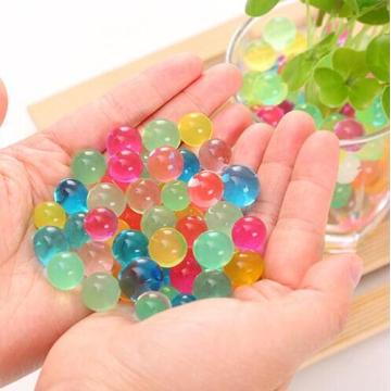 Water Beads Pearl Shaped Crystal Soil Grow Ball Beads Growing Bulbs Children Toy Ball Mixed color wedding Home Decor hydrogel