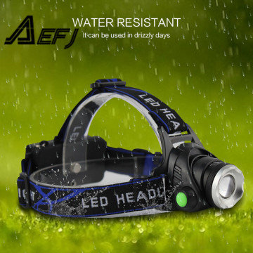 LED Headlamp T6/L2/V6 Headlight 3 Modes Zoomable Waterproof Super bright camping Fishing light Powered by 2x18650 batteries