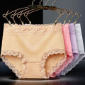 ZJX High Waist 5Pcs Women Panties Cotton Seamless Sexy Lace Women Comfort Underwear Body Shaper Female Soft Breathable Lingerie