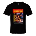 Pulp Fiction 90's Classic Vintage Movie Men's T-Shirt Black Short Sleeve Shirts Tops Cotton Tees Harajuku