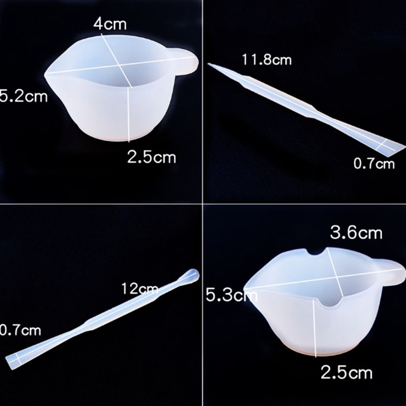 Crystal Epoxy Resin Silicone Mold Dispensing Measuring Cup DIY Jewelry Crafts Making