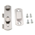Mayitr 1set Guard Latch Bolt and 4 Screws Sliding Door Lock Handle Stainless Steel Door Latch Home Safety Chain Door Accessories