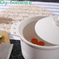Ceramic Casserole Gas Cooker 3.5L White Round Cooking Soup Pot Multifunction Saucepan Household Kitchen Supplies Cookware Pan