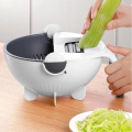 Magic Multifunctional Rotate Vegetable Cutter With Drain Basket Kitchen Veggie Fruit Shredder Grater Slicer Drop Shipping