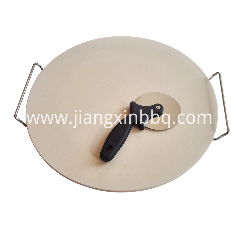 16 Inch Natural White Pizza Stone Set 16 Inch Natural White Pizza Stone Set