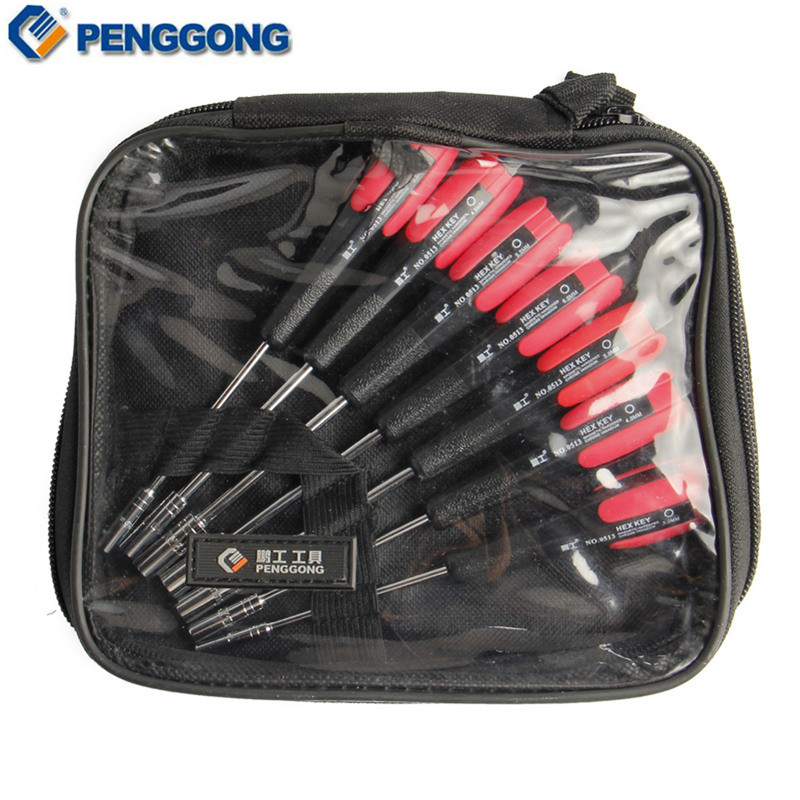 PENGGONG 7pcs Screwdriver Socket Hexagons Socket Set Lengthened Thin-Walled Torque Wrench Multitul Repair Tools