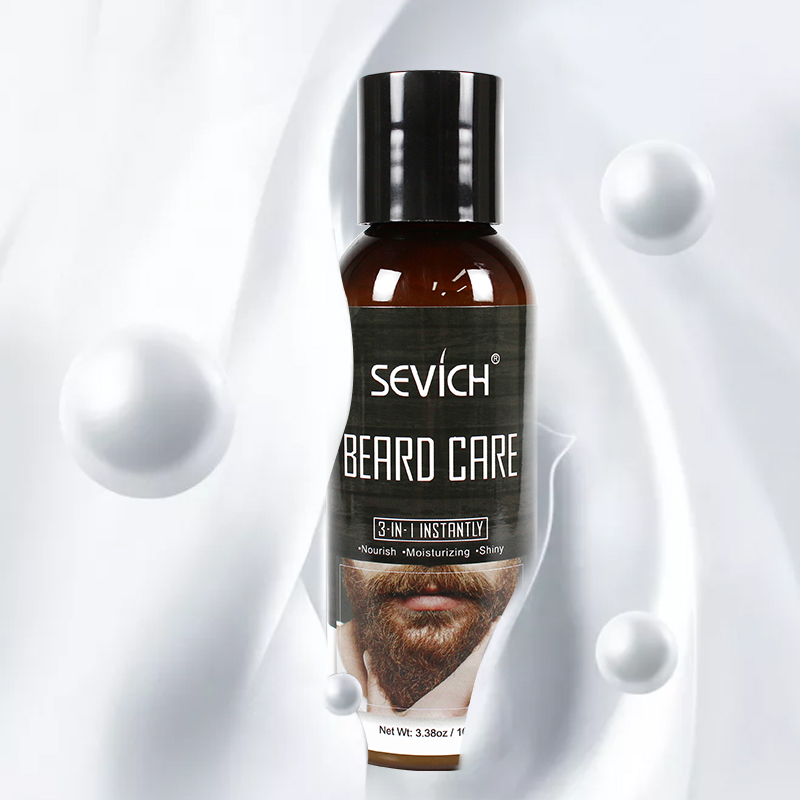 Sevich 100% Organic Natural 100ml Beard Care Product Beard Wax Growth Oil Leave-In Conditioner for Groomed Beard Growth