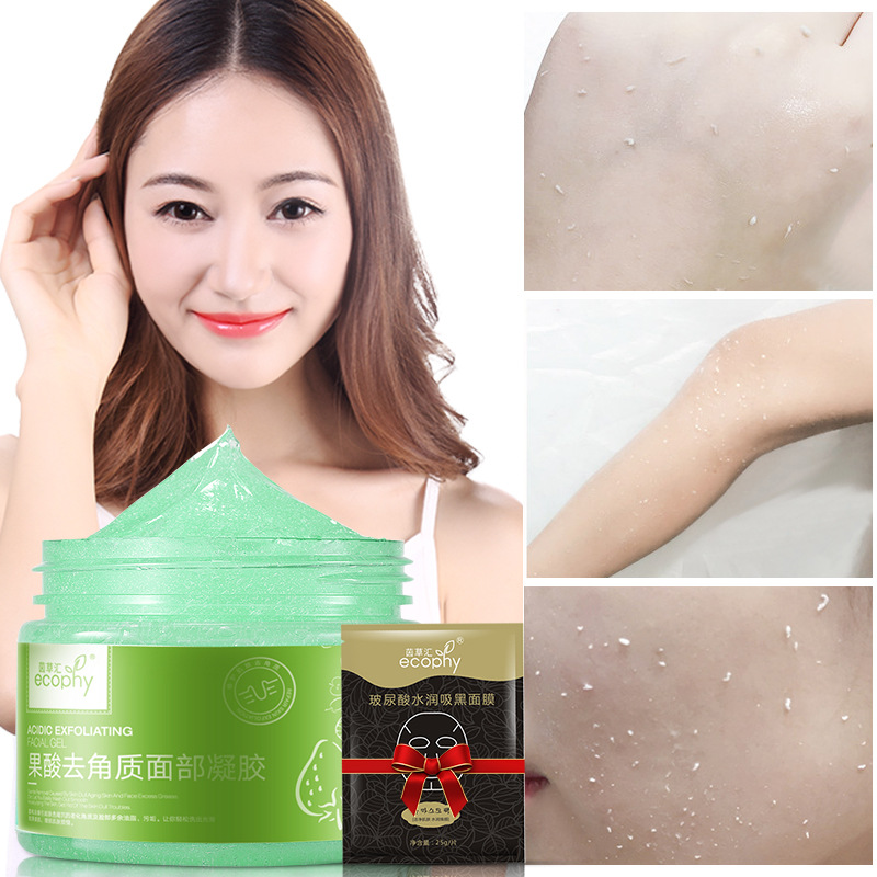 Ecophy Nourishing Facial Cleanser Deep Cleaning Moisturizing Exfoliating Gel Facial Scrubs Polishes Beauty Skin Facial Care