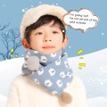 CARTELO new children's plush scarf for autumn and winter, windproof and warm bib collar, cartoon cute fur ball baby scarf