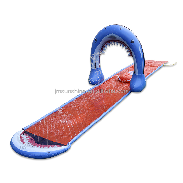 Wholesale Shark Inflatable Arch Sprinklers Water Slides Sprinkler