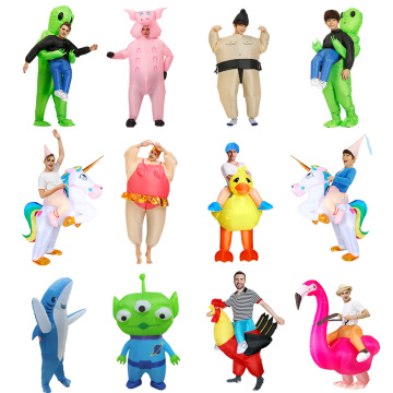 New Inflatable Dinosaur costume Alien Sumo Party costumes unicorn suit dress Cosplay disfraz Halloween Costumes For Adult kids