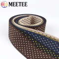 8M Meetee 38mm Polyester Nylon Jacquard Webbing Tactical Belt Outdoor Canvas RibbonTape DIY Clothing Luggage Decor Accessories